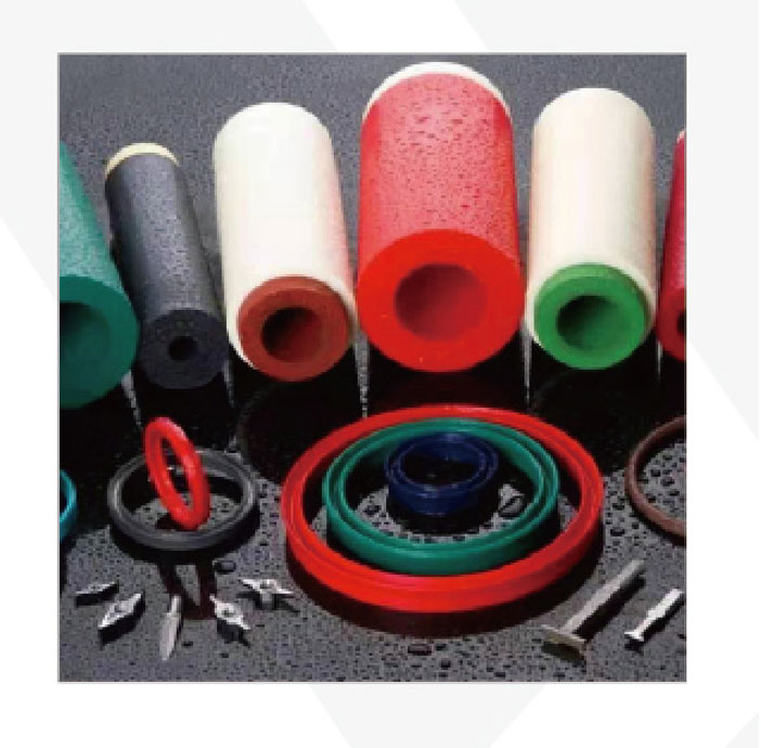 Polyurethane and polytetrafluoroethylene barrel materials